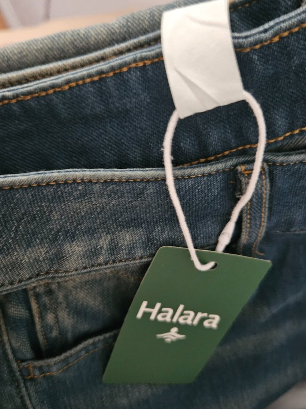 Halara flex Asymmetric denim small petite fits a medium